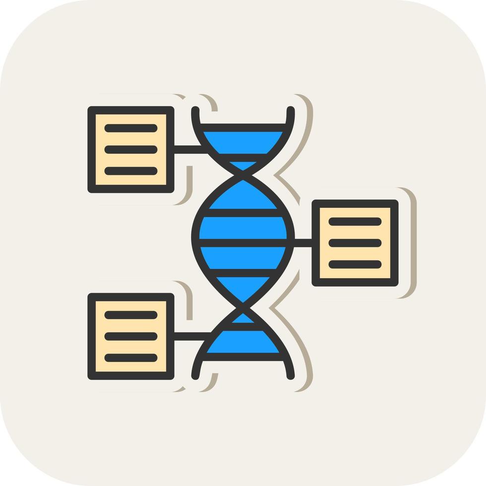 funzionale genomica vettore icona design
