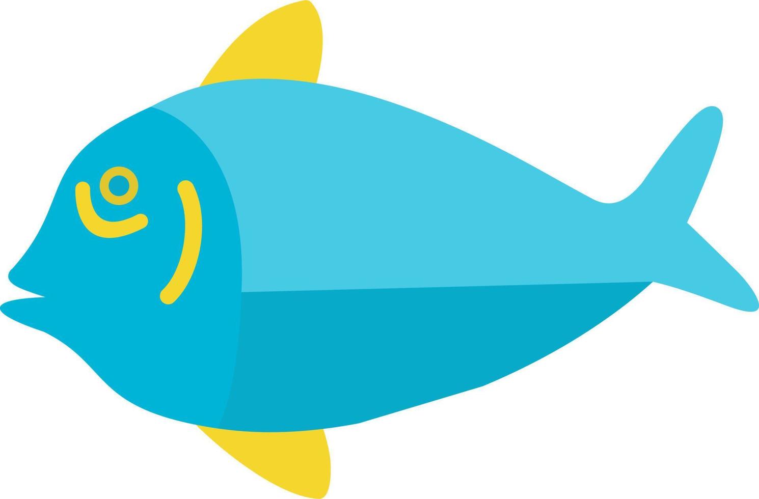 blu codolo pesce vettore icona