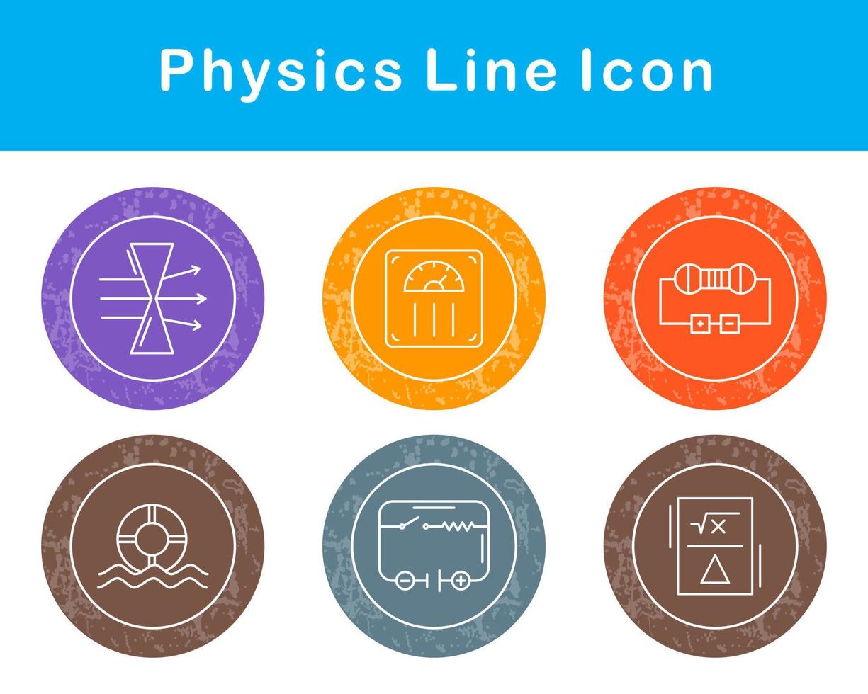 fisica vettore icona impostato