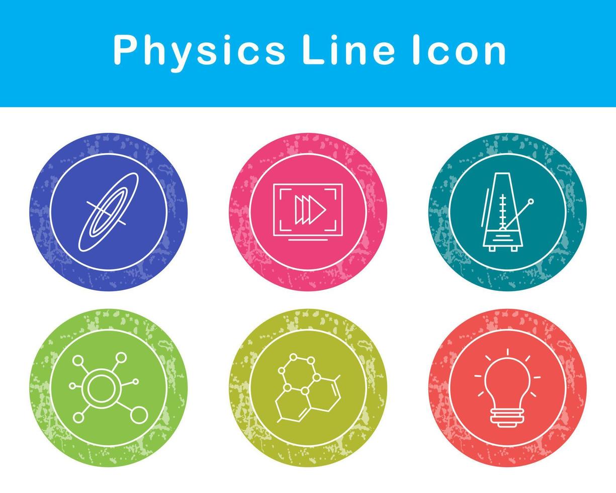 fisica vettore icona impostato