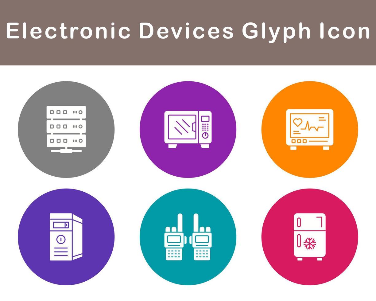 elettronico dispositivi vettore icona impostato
