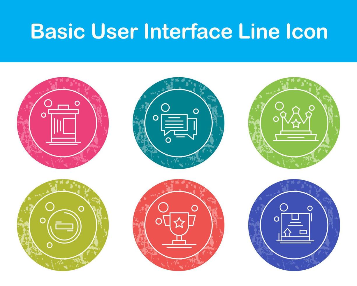 di base utente interfaccia vettore icona impostato