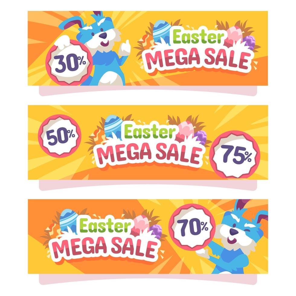 mega vendita di pasqua vettore