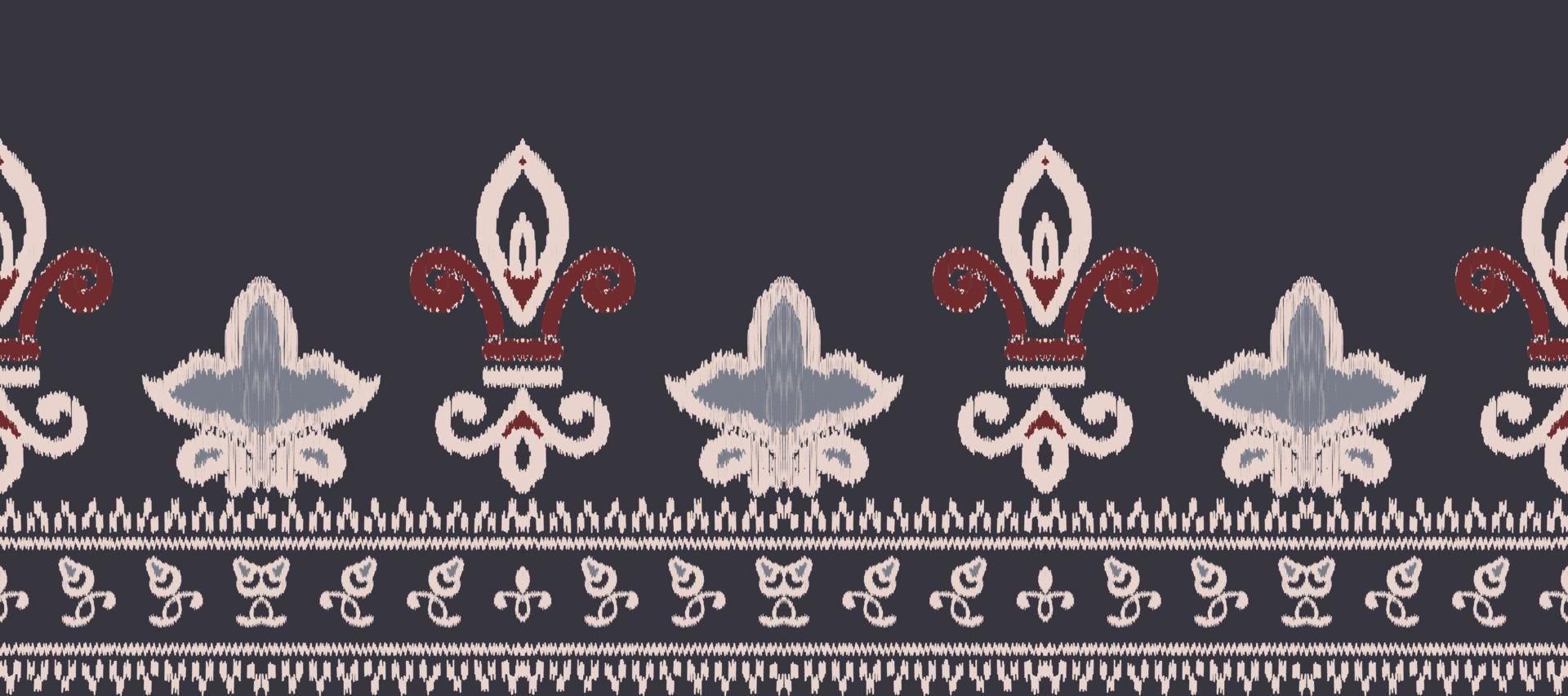 africano ikat paisley ricamo. batik tessile ikat disegni senza soluzione di continuità modello digitale vettore design per Stampa saree Kurti Borneo tessuto confine ikkat dupatta