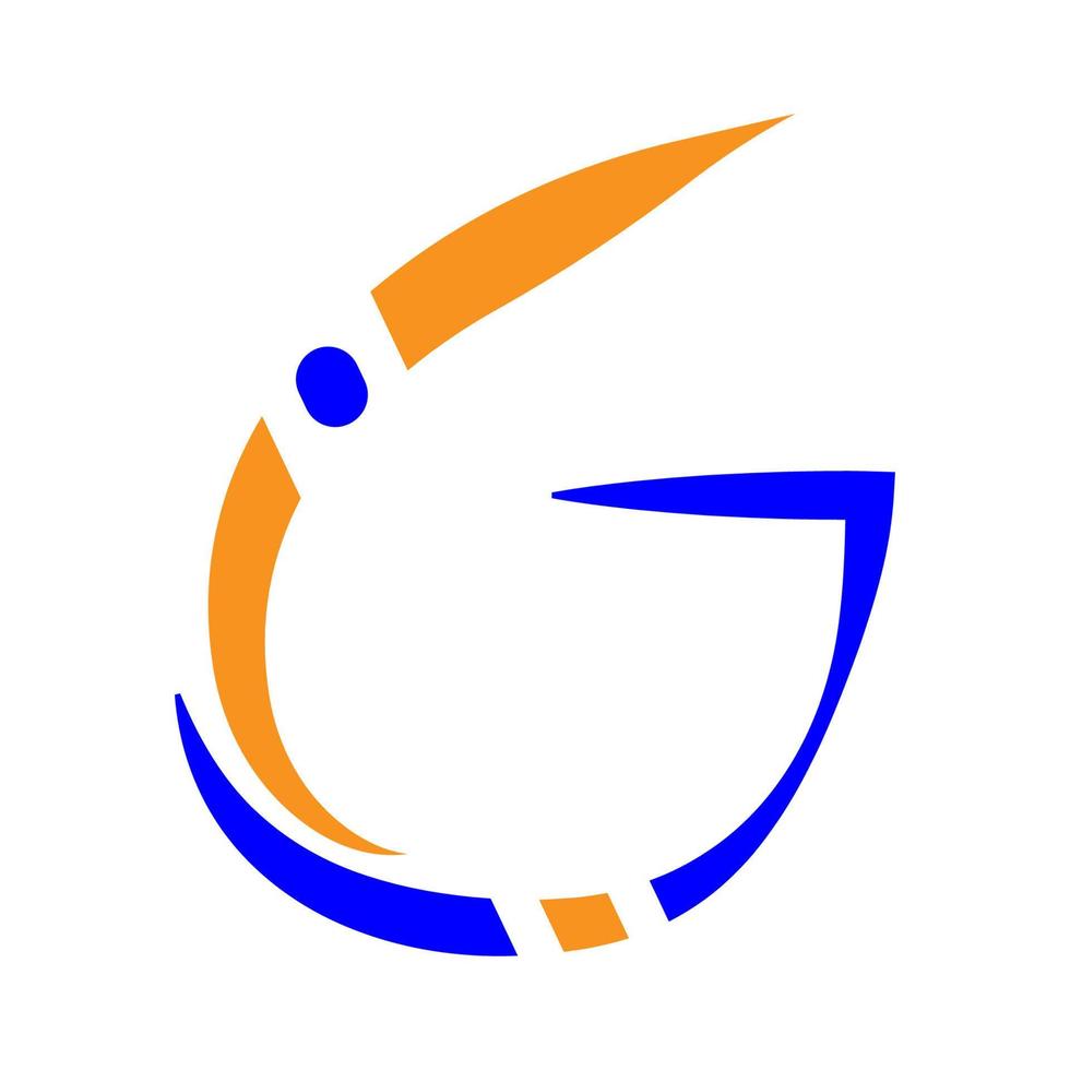 lettera g icona illustrazione vettore