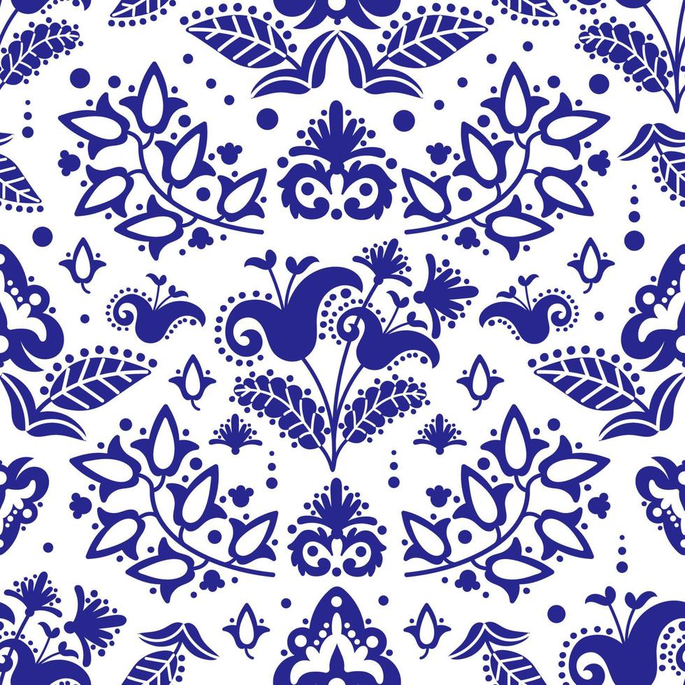 etnico tatar blu ornamento senza soluzione di continuità modello vettore illustrazione