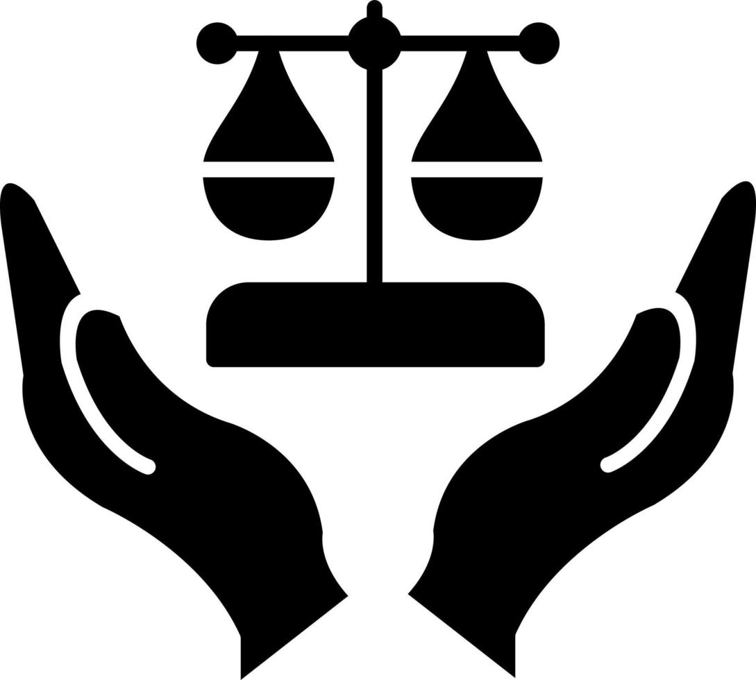 giustizia vettore icona