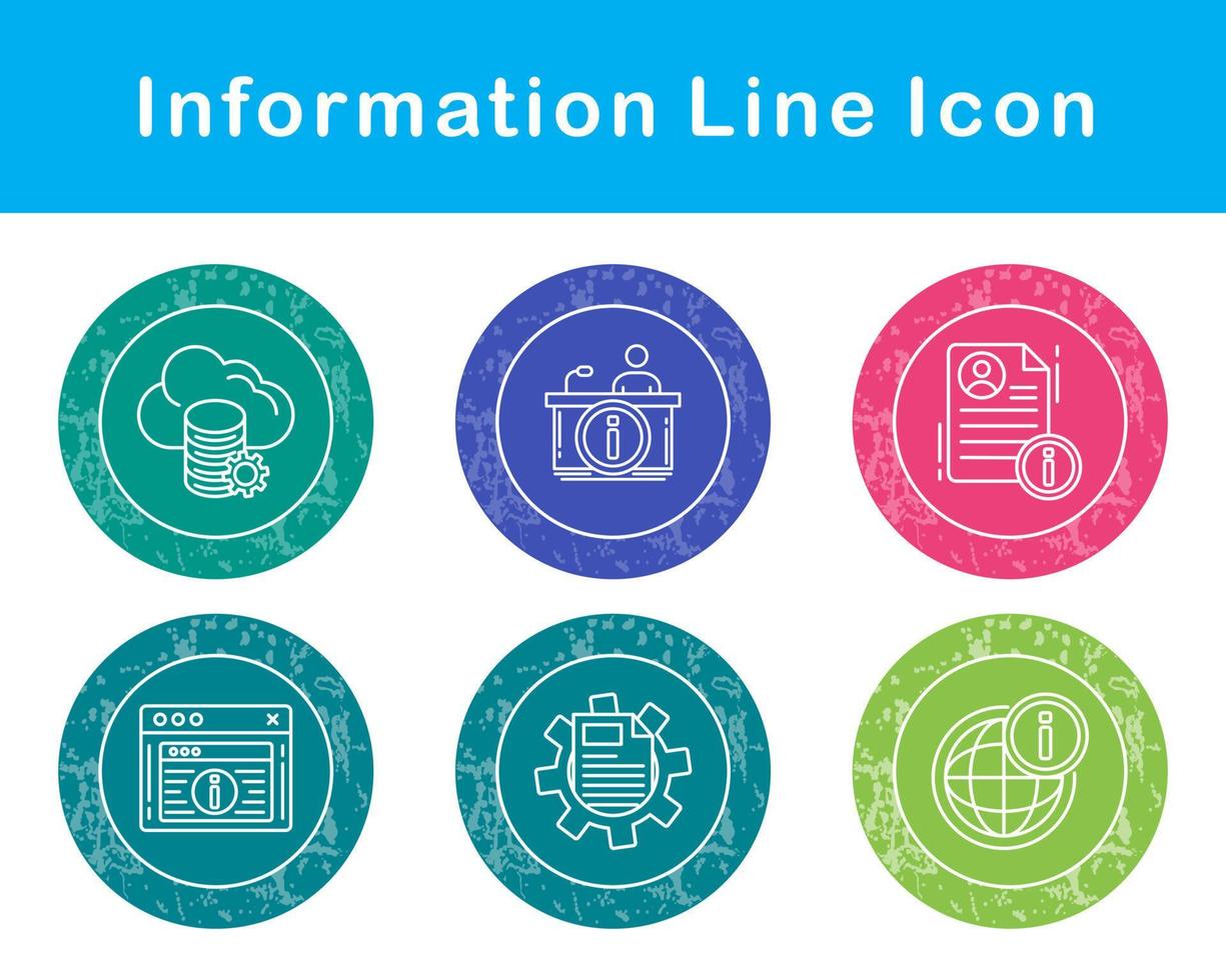 informazione vettore icona impostato