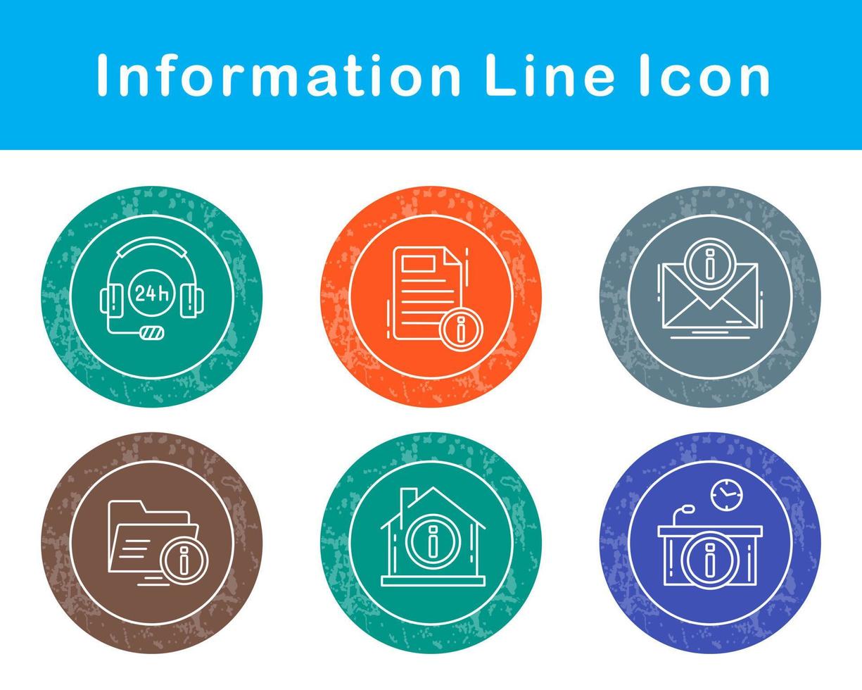 informazione vettore icona impostato