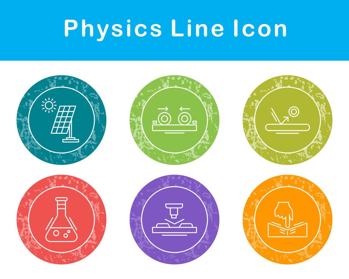 fisica vettore icona impostato