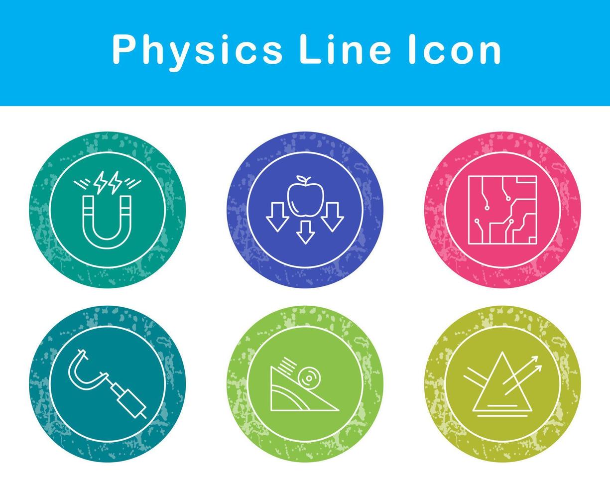 fisica vettore icona impostato