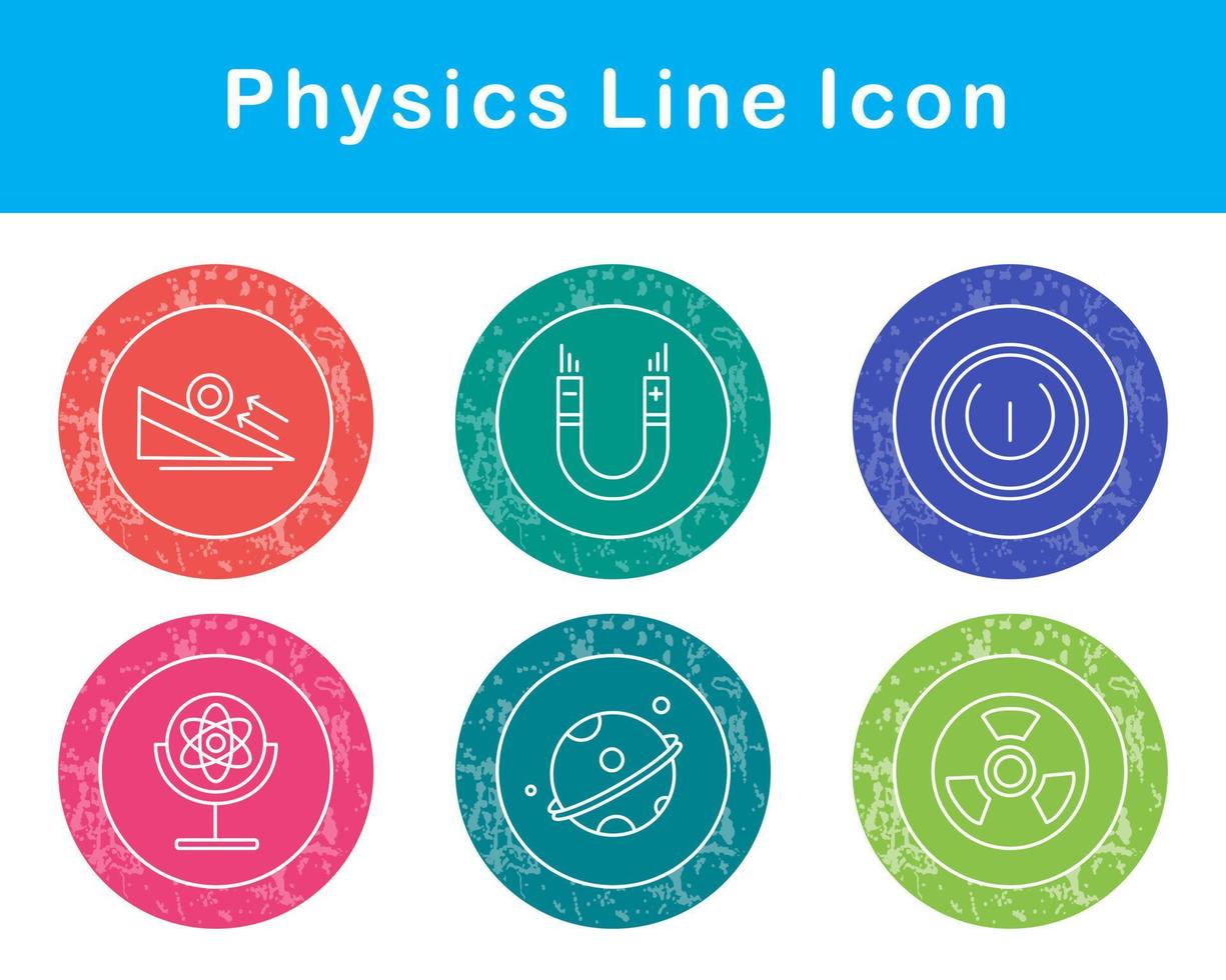 fisica vettore icona impostato