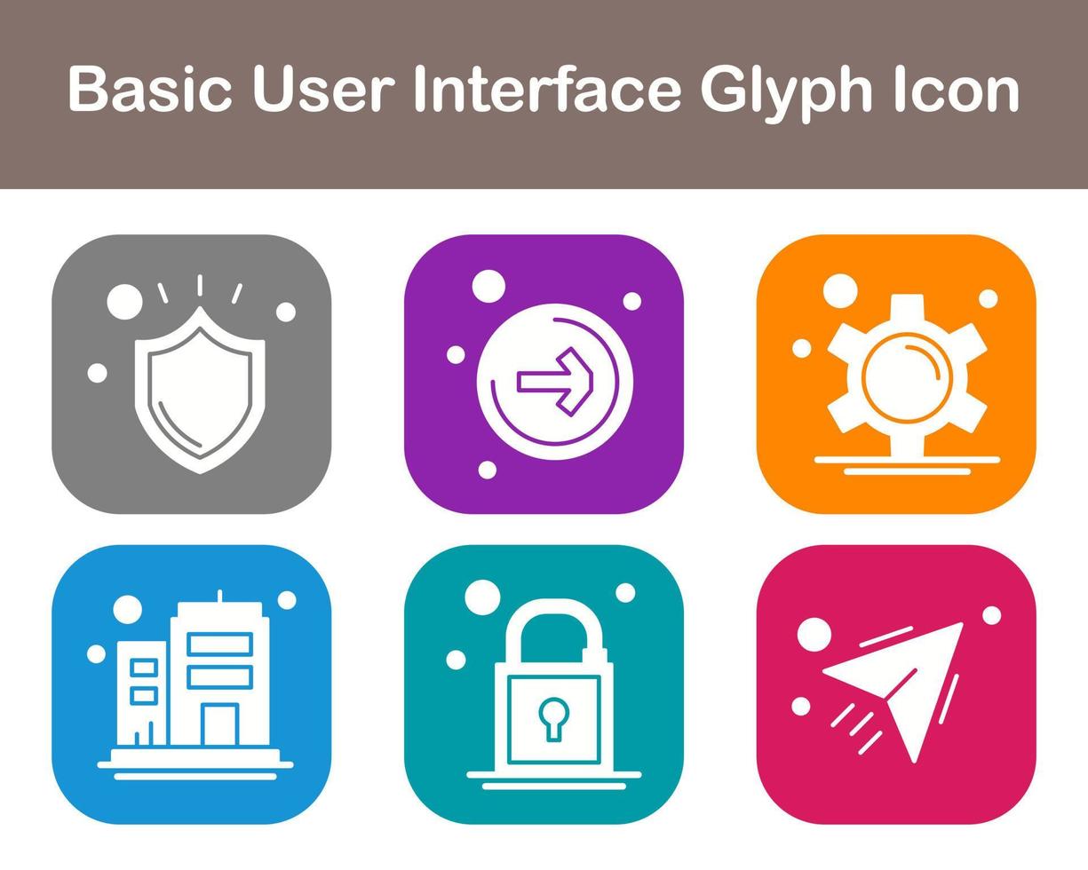 di base utente interfaccia vettore icona impostato