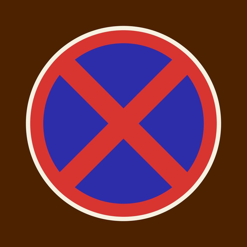 icona fermare proibito. cartello vettore clipart illustrazione