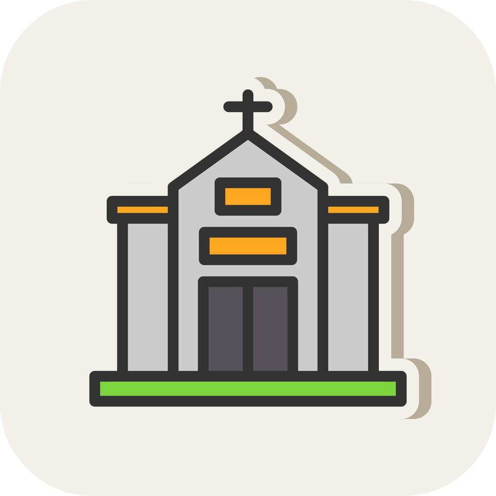 Chiesa vettore icona design