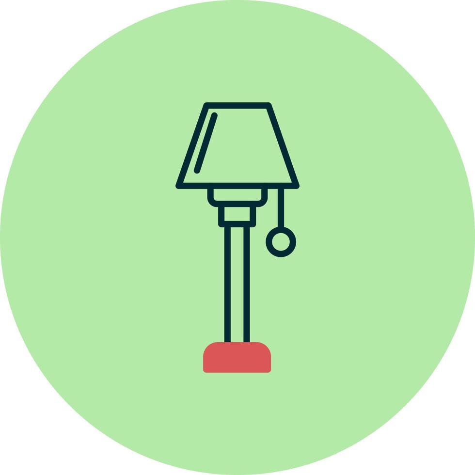 pavimento lampada vettore icona