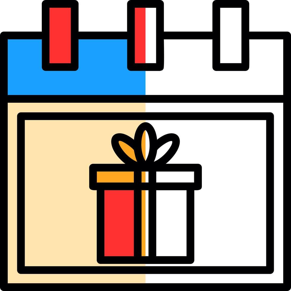 regalo scatola vettore icona design