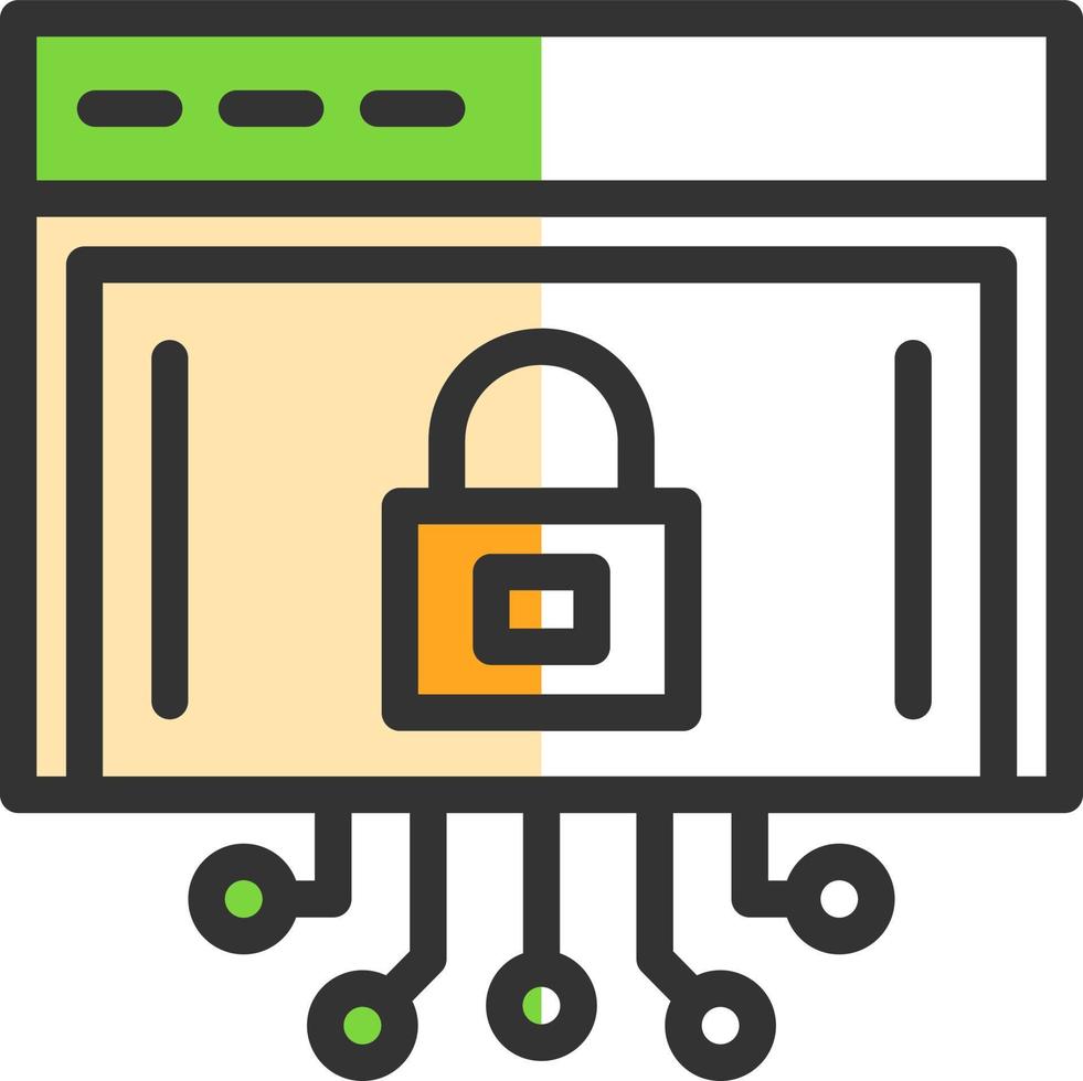 Internet sicurezza vettore icona design