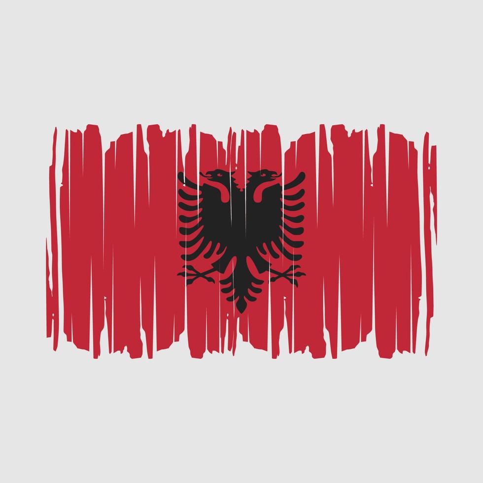 Albania bandiera spazzola vettore illustrazione