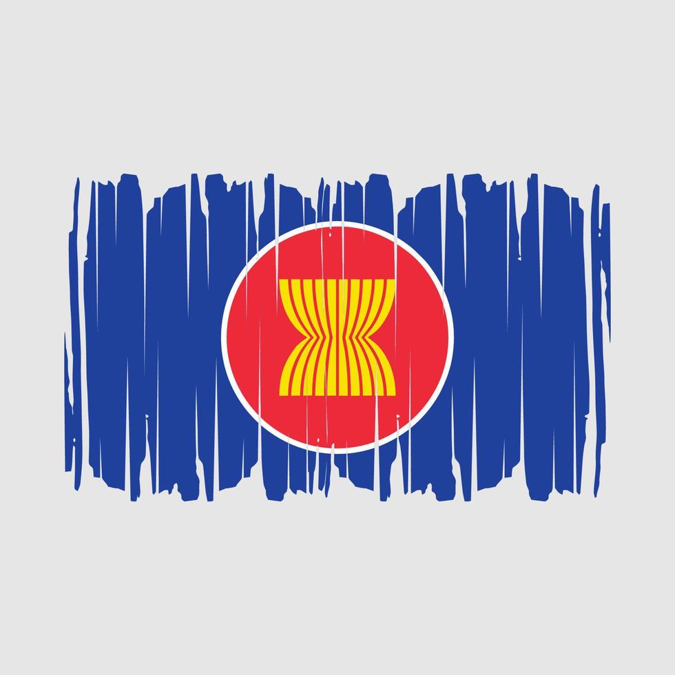 ASEAN bandiera spazzola vettore illustrazione