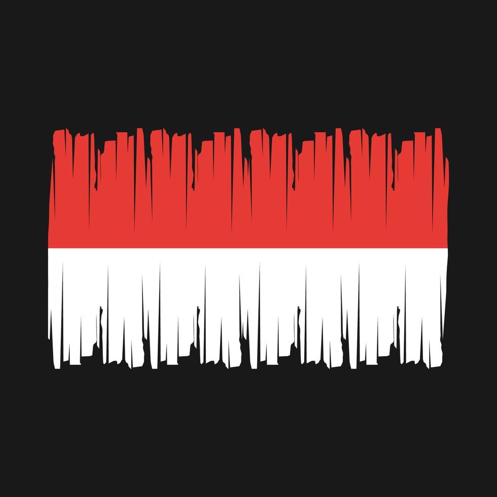 Indonesia bandiera spazzola vettore