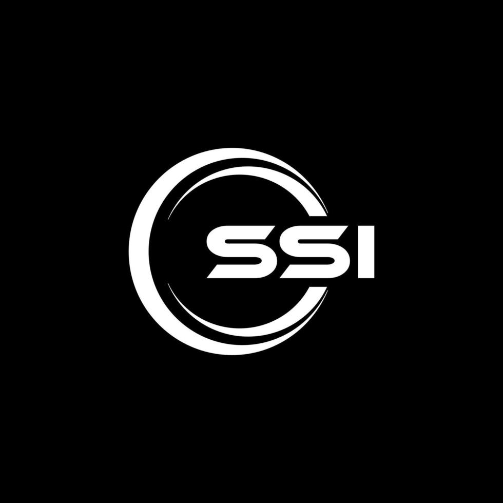 ssi lettera logo design nel illustrazione. vettore logo, calligrafia disegni per logo, manifesto, invito, eccetera.