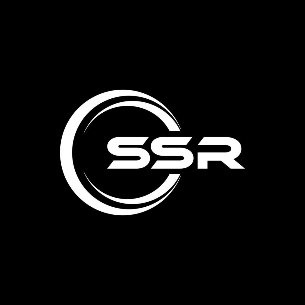 ssr lettera logo design nel illustrazione. vettore logo, calligrafia disegni per logo, manifesto, invito, eccetera.