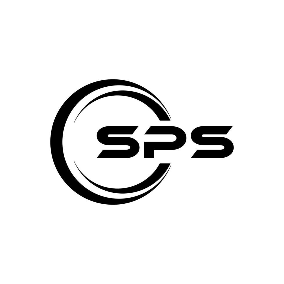 sps lettera logo design nel illustrazione. vettore logo, calligrafia disegni per logo, manifesto, invito, eccetera.