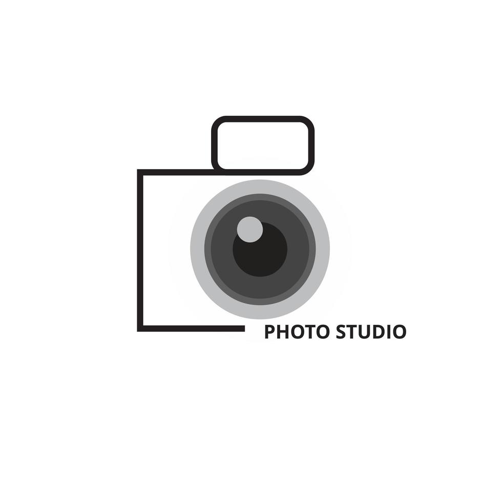 modello di vettore icona logo fotografia fotocamera