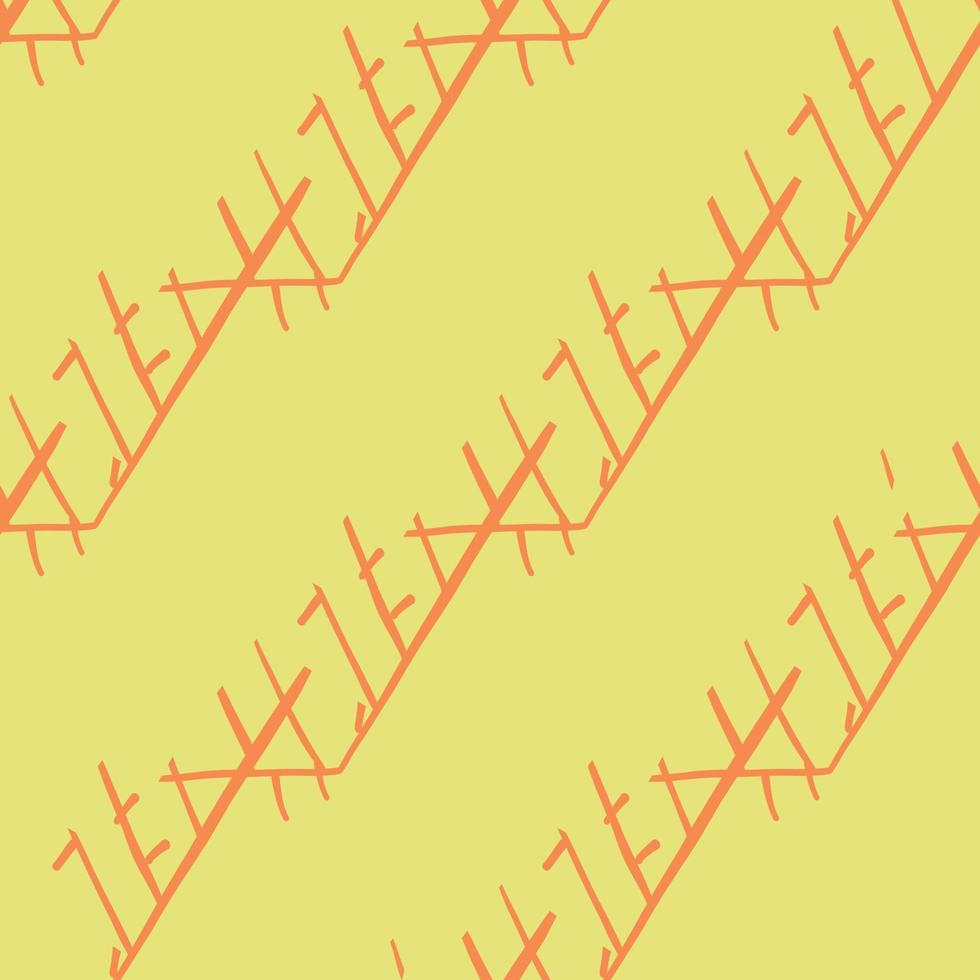 vettore seamless texture di sfondo pattern. colori disegnati a mano, arancioni, gialli.
