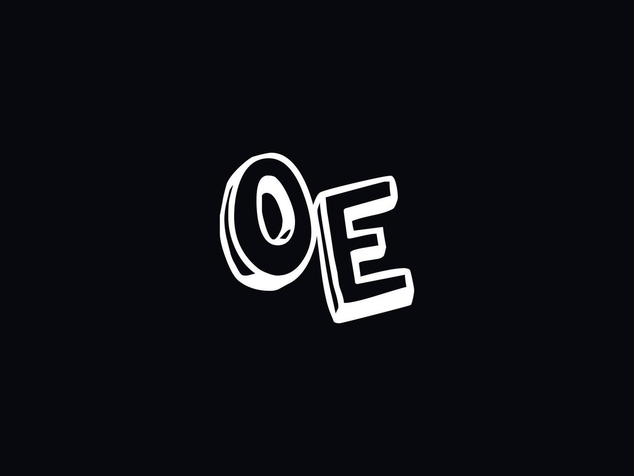 alfabeto oe logo Immagine, lettera oe iniziale logo modello vettore