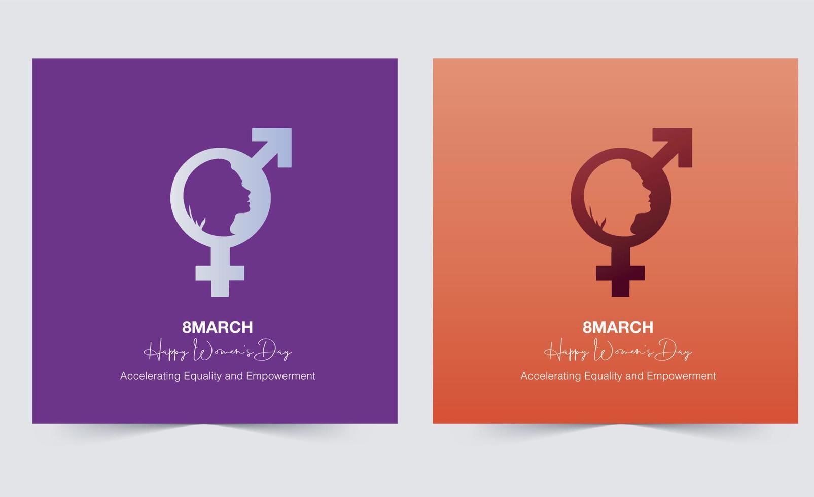 internazionale Da donna giorno concetto manifesto. donna cartello illustrazione sfondo. 2023 Da donna giorno campagna accelerazione del tema uguaglianza e Potenziamento vettore