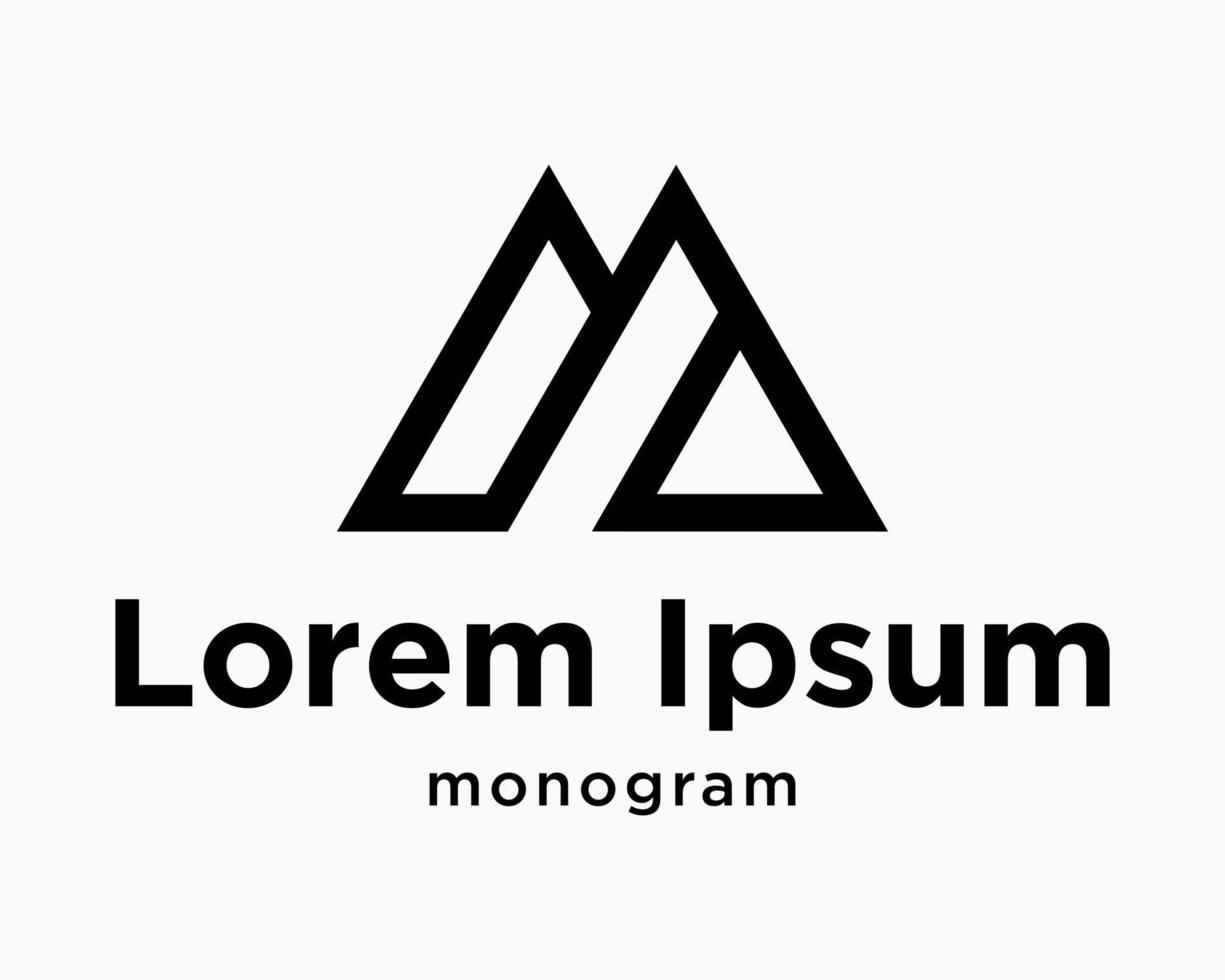 impostato icona montagna linea stile moderno simbolo sport arrampicata picco all'aperto elegante forma design vettore
