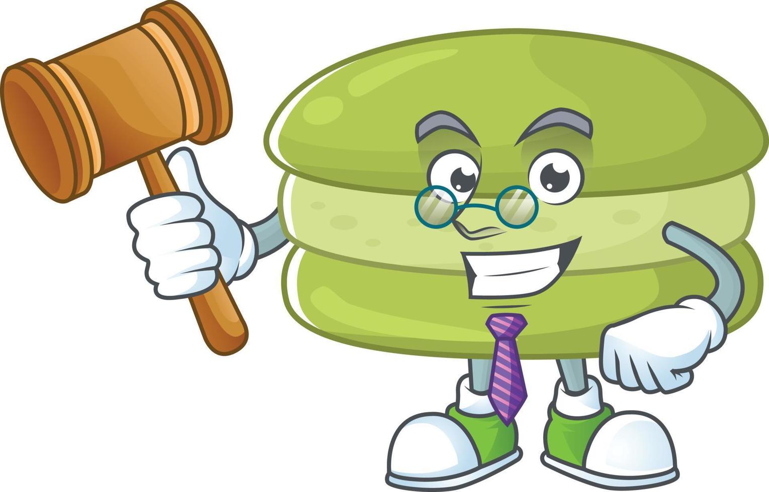 un' cartone animato personaggio di Noce di cocco macarons vettore