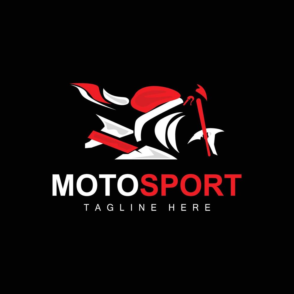 motosport logo, vettore il motore, settore automobilistico disegno, riparazione, scorta parti, motociclo squadra, veicolo acquisto e vendita, e azienda marca