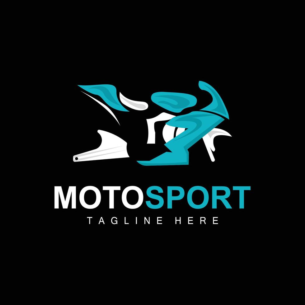 motosport logo, vettore il motore, settore automobilistico disegno, riparazione, scorta parti, motociclo squadra, veicolo acquisto e vendita, e azienda marca