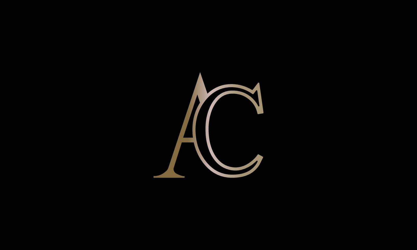 moderno lettera AC logo design vettore