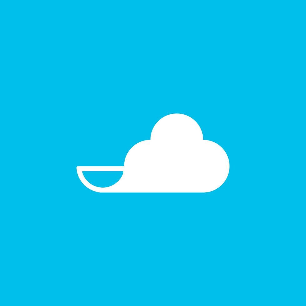nube logo simbolo icona marca minimo semplice avviare azienda digitale servizio Internet vettore