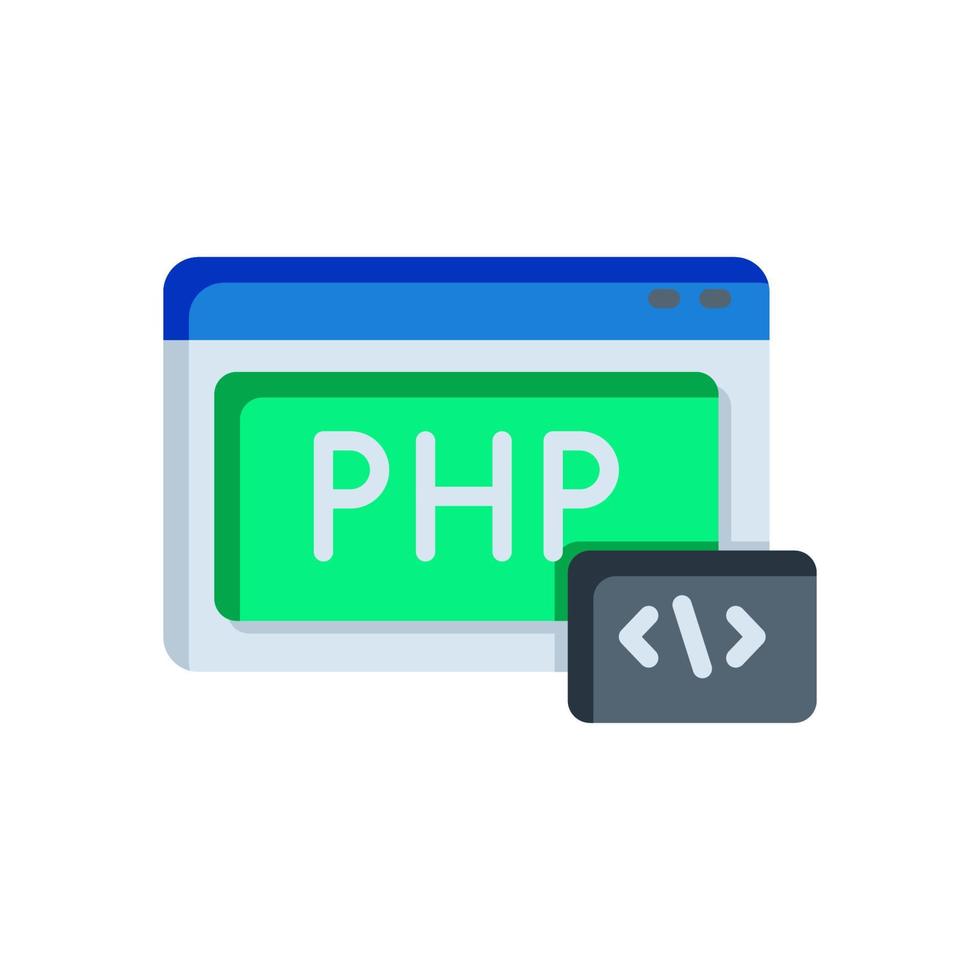 php icona per il tuo sito web disegno, logo, app, ui. vettore
