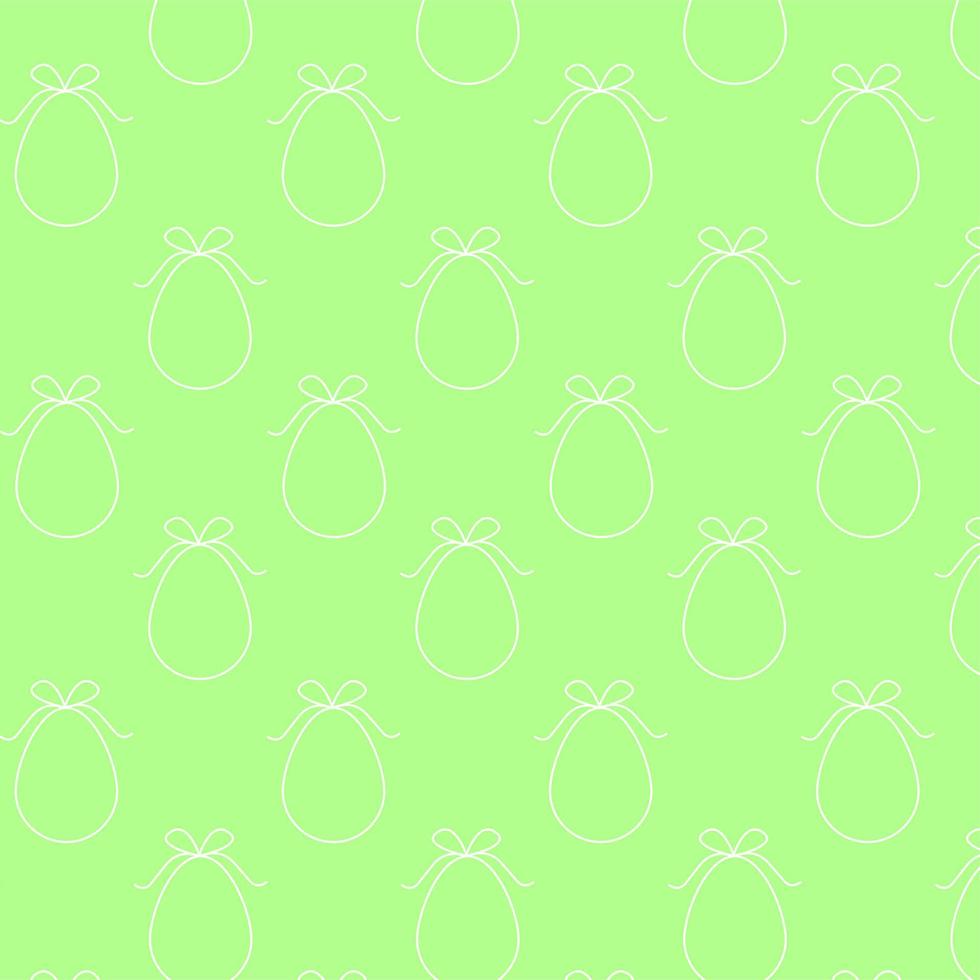 contento Pasqua patern con linea uova su verde sfondo. per cartolina, carta, invito, manifesto, bandiera modello lettering tipografia. vettore illustrazione