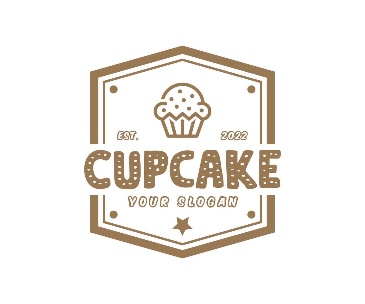 semplice Cupcake logo vettore grafico per qualunque attività commerciale