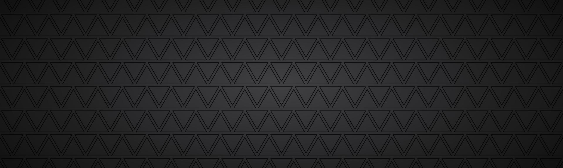 intestazione astratta nera con rettangoli. banner widescreen vettoriale moderno. semplice illustrazione di trama