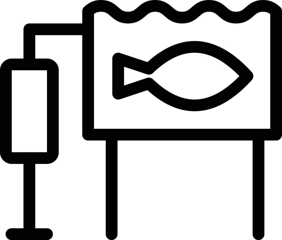 illustrazione vettoriale di acquario su uno sfondo. simboli di qualità premium. icone vettoriali per il concetto e la progettazione grafica.