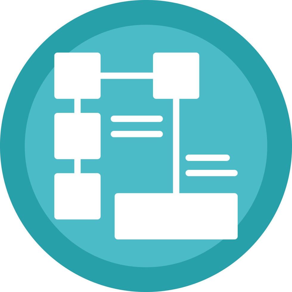 diagramma di flusso vettore icona design