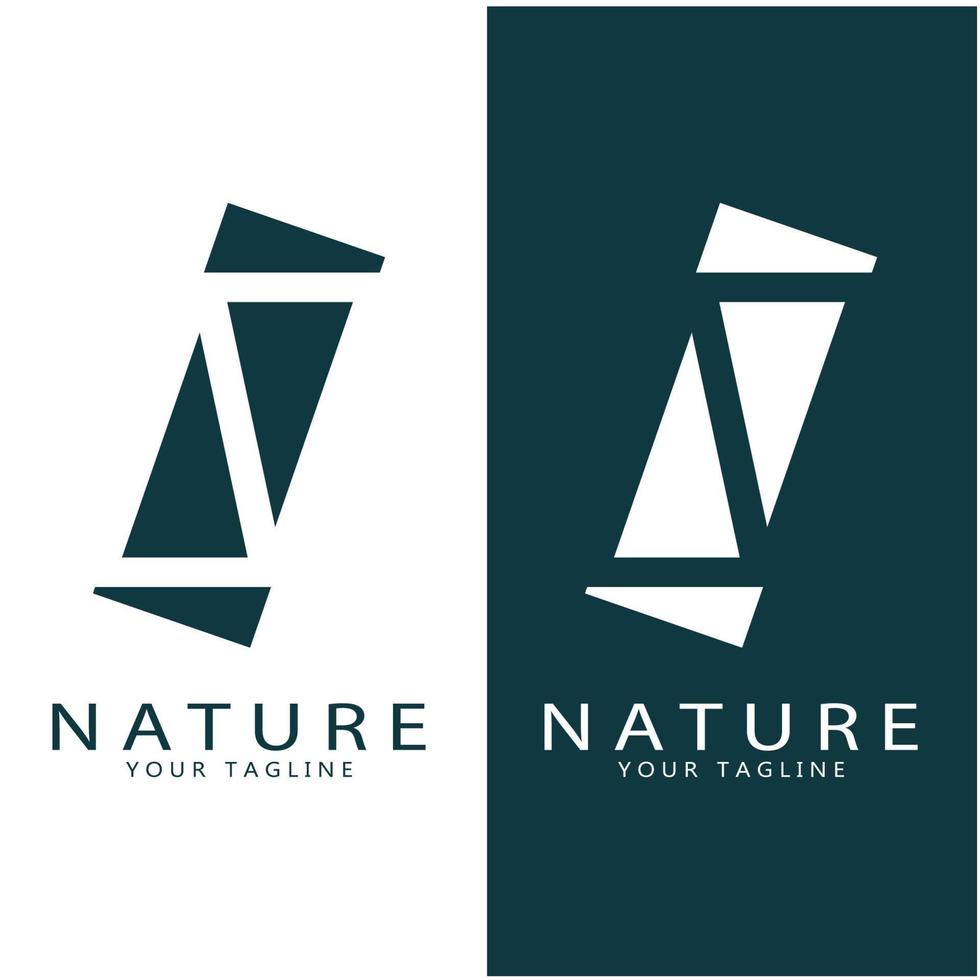 natura vettore logo. con alberi, fiumi, mari, montagne, attività commerciale emblemi, viaggio distintivi, ,ecologico Salute