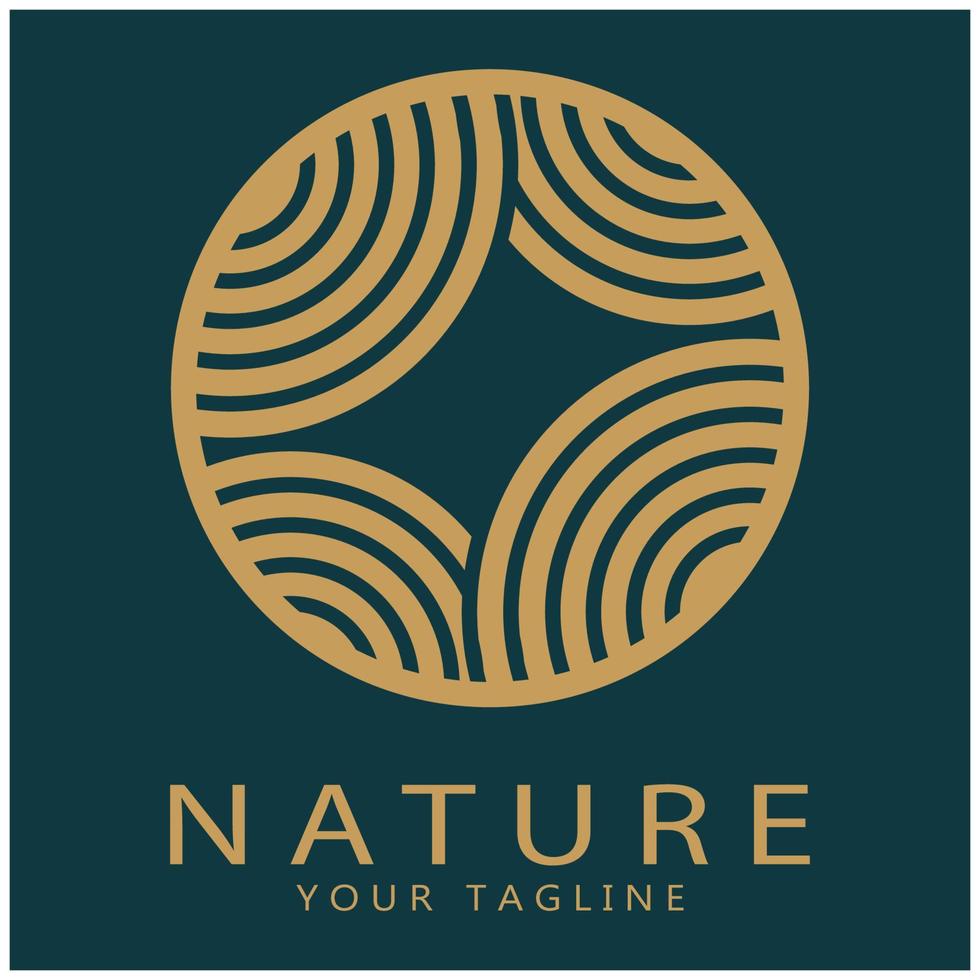 natura vettore logo. con alberi, fiumi, mari, montagne, attività commerciale emblemi, viaggio distintivi, ,ecologico Salute