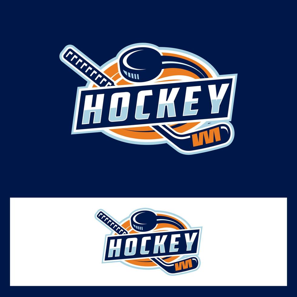 hockey sport vettore grafico modello. ghiaccio sport torneo nel distintivo emblema stile illustrazione.