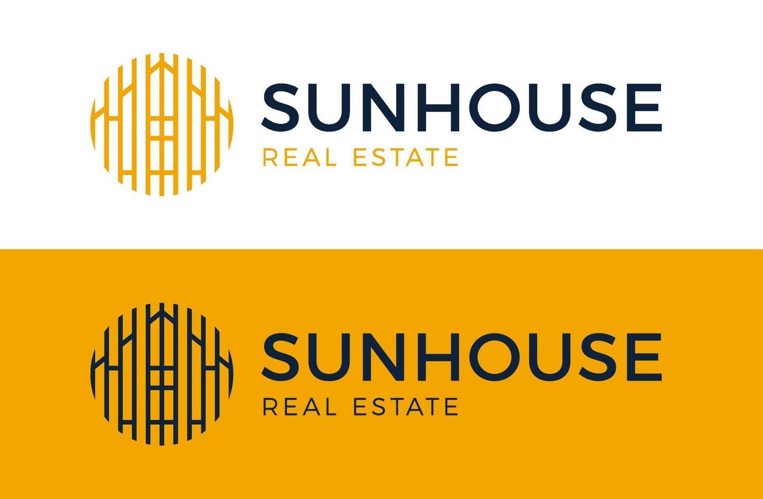 logo della casa del sole vettore