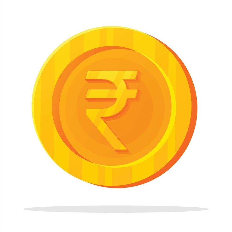 croccante e moderno rupia moneta simbolo vettore Perfetto per finanza e attività commerciale disegni