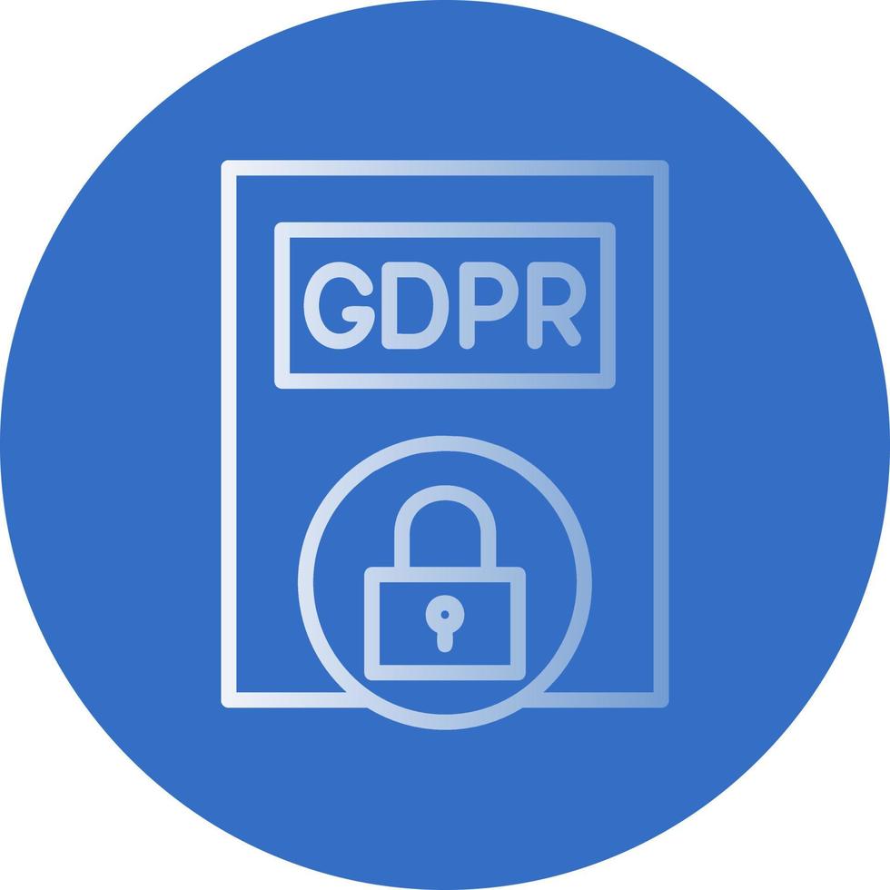 GDPR politica vettore icona design